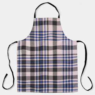 Pink Navy Glen Plaid textured seamless patternabst Apron