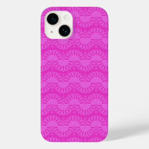pink neon bright geometric pattern Case-Mate iPhone 14 case