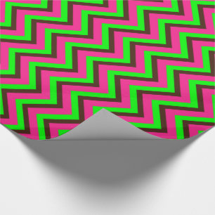 Pink-Neon-Brown-Coll-CHEVRON-17-GIFT WRAP PAPER