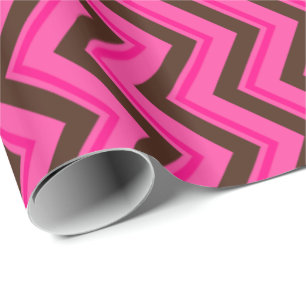 Pink-Neon-Brown-Coll-CHEVRON-18-GIFT WRAP PAPER