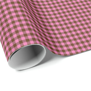 Pink-Neon-Brown-Coll-GINGHAM-12-GIFT WRAP PAPER