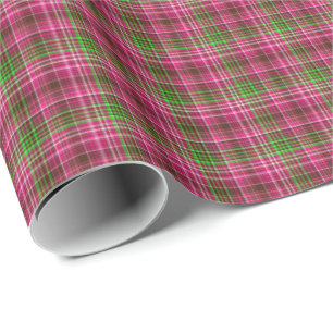 Pink-Neon-Brown-Coll-PLAID-01-GIFT WRAP PAPER