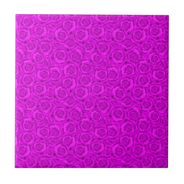 Pink neon ceramic tile (Front)