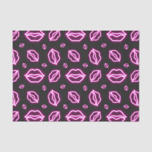 Pink Neon Kiss Tissue Paper
