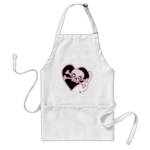 Pink Neon Skull Standard Apron