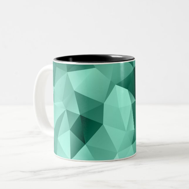 Pink neon Two-Tone coffee mug (Front Left)