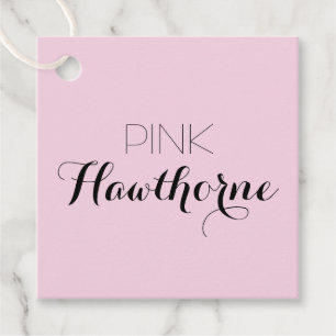 Pink Neutral Business Name Hang Tag