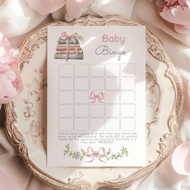 Pink New Chapter Baby Bingo Baby shower game (Creator Uploaded)