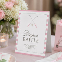 Pink New to the Club Preppy Classic Baby Shower