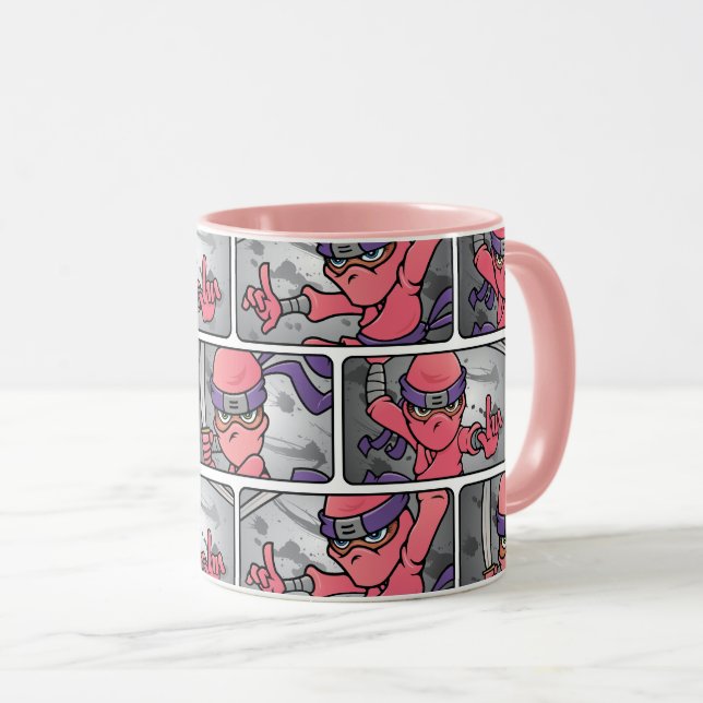 Pink Ninjas Mug (Front Right)