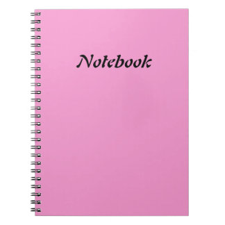 pink notebook