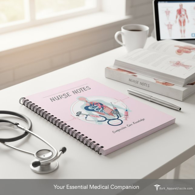 Pink Nurse Notes Notebook  (Creator Uploaded)