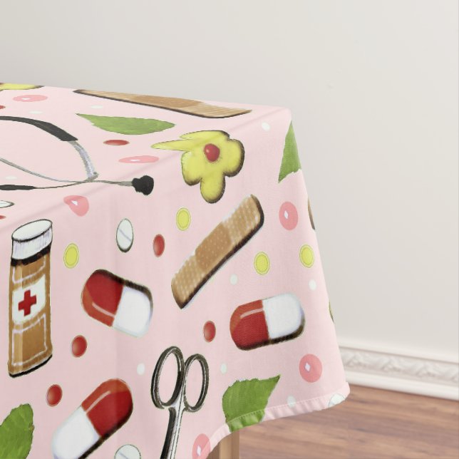 Pink Nurse Tablecloth (In Situ)