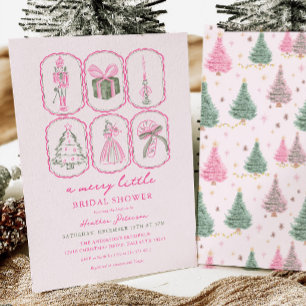 Pink Nutcracker A Merry Little Bridal Shower Invitation