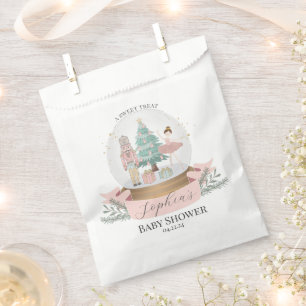 Pink Nutcracker Baby Shower Favours Cookie Treat Favour Bag