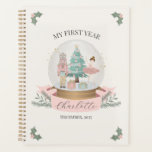 Pink Nutcracker Baby Shower First Year Milestone Planner<br><div class="desc">Transport your celebrations into a dreamy winter wonderland with delicate shades of pastel pink, creating a fresh twist on the classic Nutcracker theme. This theme brings together the warmth of holiday spirit and the chicness of modern design, ensuring your party is not only festive but also a visual masterpiece. ★...</div>