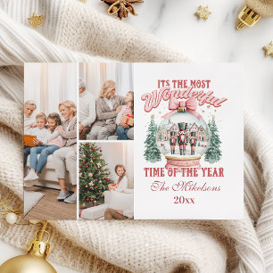  Pink  Nutcracker Christmas 3 Photo  Wonderland Gl Holiday Card