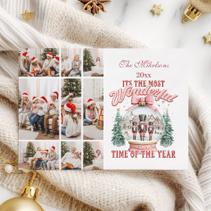  Pink  Nutcracker Christmas 9 Photo  Wonderland Holiday Card