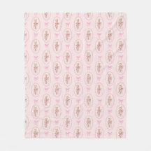 Pink Nutcracker Fleece Throw Blanket