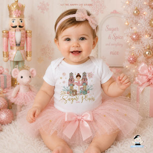 Pink Nutcracker Little Sugar Plum Wonderland Baby Bodysuit