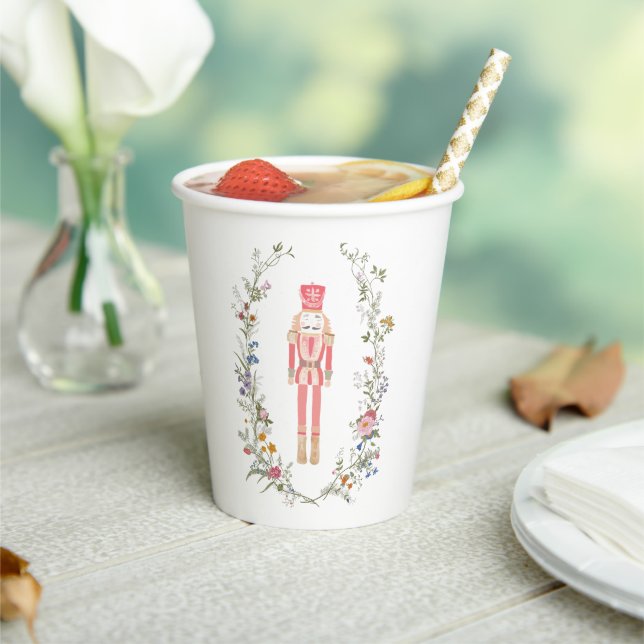 Pink Nutcracker Paper Party Cup (Insitu)