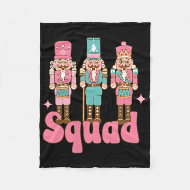 Pink Nutcracker Squad In My Nutcracker Era Christm Fleece Blanket (Front)