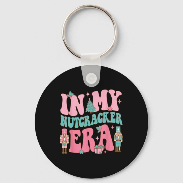 Pink nutcracker squad in my nutcracker era pink ch key ring (Front)