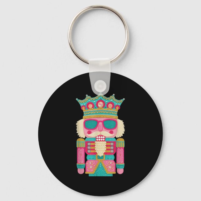 Pink Nutcracker Squad Pink Christmas Ballet Xmas W Key Ring (Front)