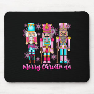 Pink Nutcracker Squad Pink Christmas Ballet Xmas W Mouse Pad