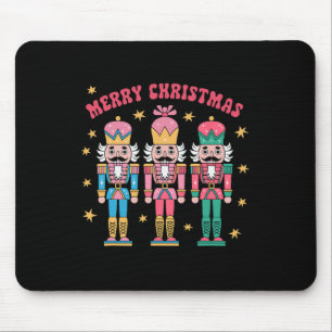 Pink Nutcracker Squad Pink Christmas Ballet Xmas W Mouse Pad