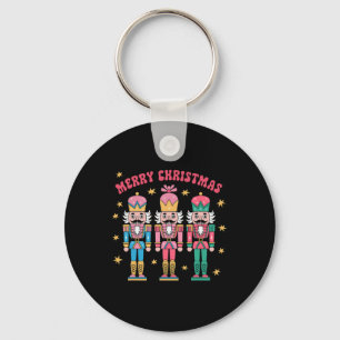 Pink Nutcracker Squad Pink Christmas Byllet Xmas W Key Ring