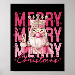 Pink Nutcracker Squad Xmas Merry Christmas Pyjamas Poster