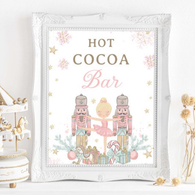 Pink Nutcracker Winter Onederland Hot Cocoa Bar Poster (Creator Uploaded)