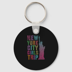 Pink Nyc Girls Trip New York City Summer Besties N Key Ring