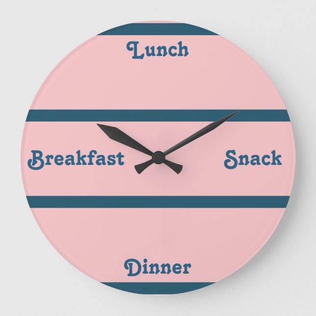 Pink & Ocean Blue Word Clock (Front)