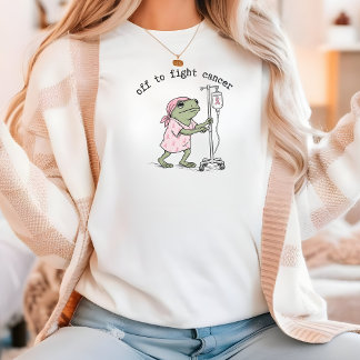 Pink October Funny Breast Cancer Awareness Frog Sh Tri-Blend Shirt