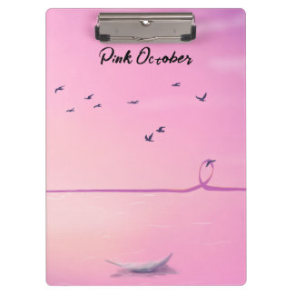 Pink October Pastel Art Clipboard