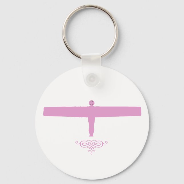 pink of the north key ring (Front)