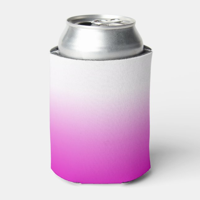 Pink Ombr Gradient Background Design-60416 Can Cooler (Can Front)