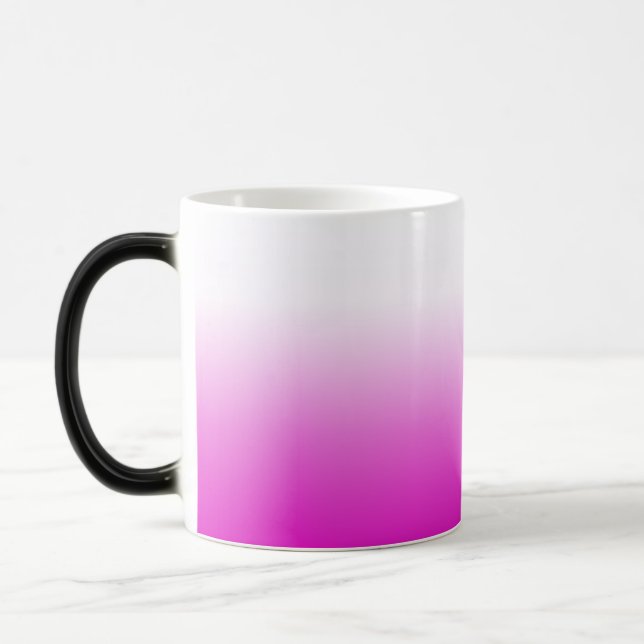Pink Ombr Gradient Background Design-60416 Magic Mug (Left)