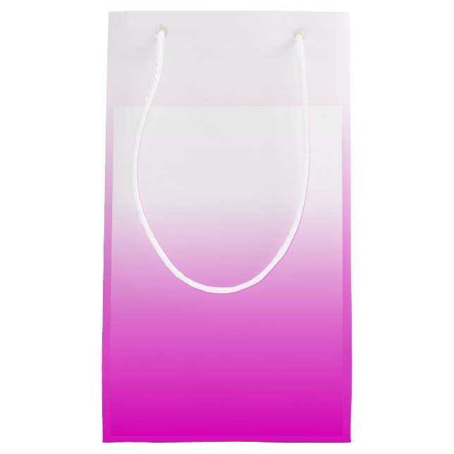 Pink Ombr Gradient Background Design-60416 Small Gift Bag (Front)
