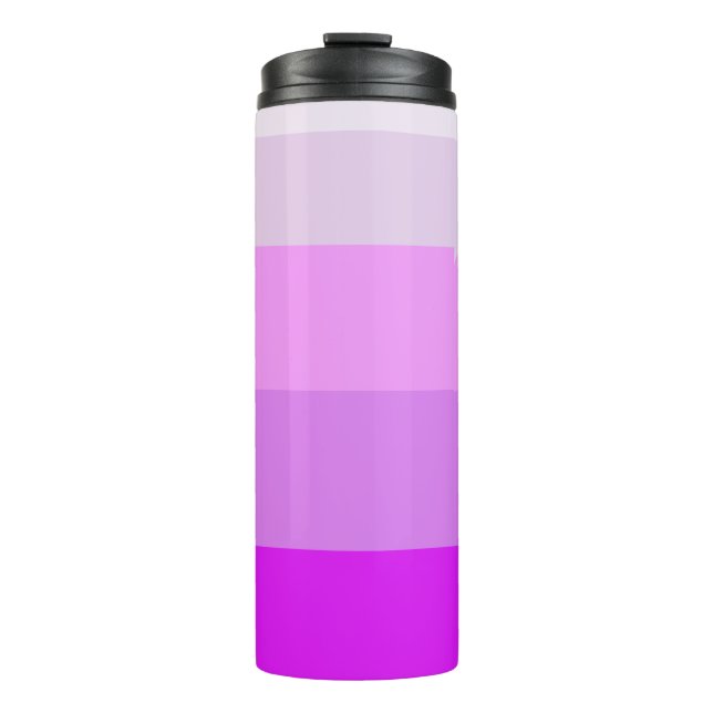 PINK OMBRE AND PASTELS THERMAL TUMBLER (Front)