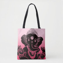 Pink Ombre Ganesh Bag / Tote