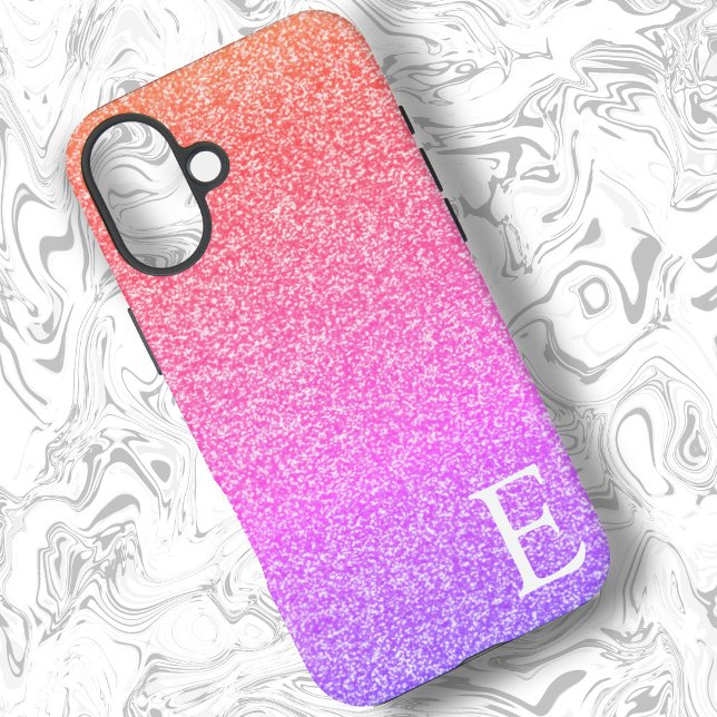 Pink Ombre Girly Printed Glitter Stylish and Cute  Case-Mate iPhone Case (Creator Uploaded)
