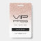 Pink Ombre Glitter Bachelorette VIP Pass Lanyard