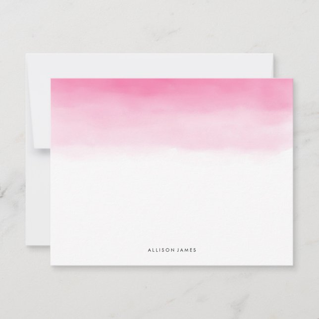 Pink Ombre Note Cards (Front)
