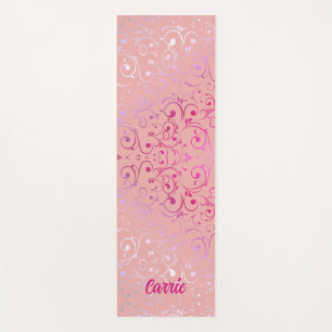 Pink Ombre Pattern Yoga Mat