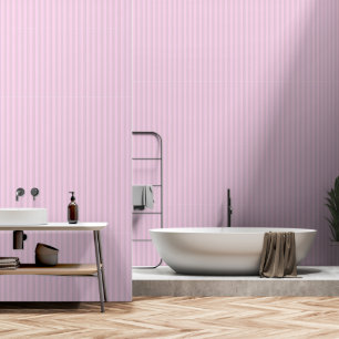 Pink On Dusty Pink Stripes Wallpaper