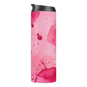 Pink on Pink Abstract Thermal Tumbler