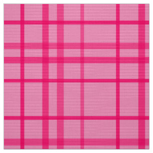 Pink On Pink Grid Line Plaid Design  Fabric